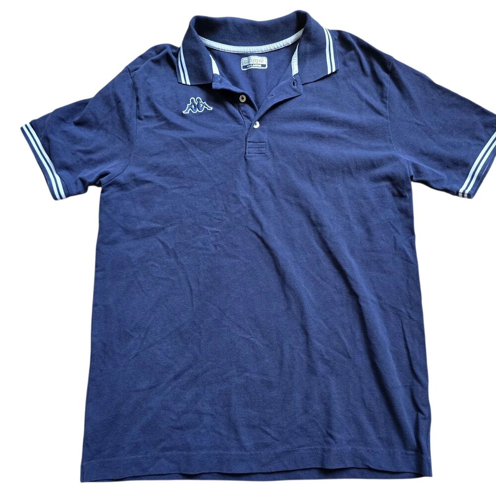 Kappa Logo Maltax 5 MSS Polo Shirt Blue Mens Size XXL